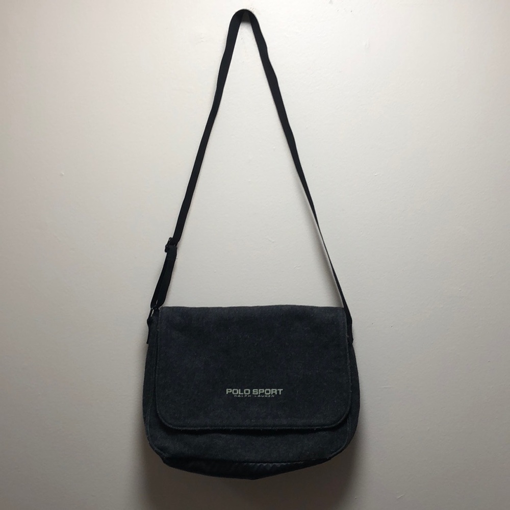 Vintage Adjustable Polo Sport Messenger Bag
